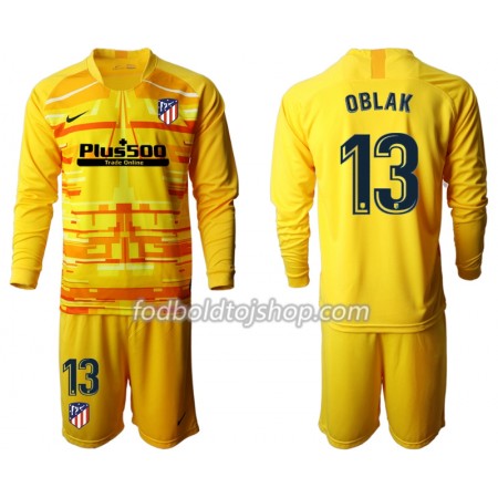 Atlético Madrid Målmands Fodboldsæt OBLAK 13 Børn II 2019-20 L/S (+ Korte bukser)